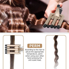 3 in 1 Deep Reversible Big and small wave styles Waver Curling iron