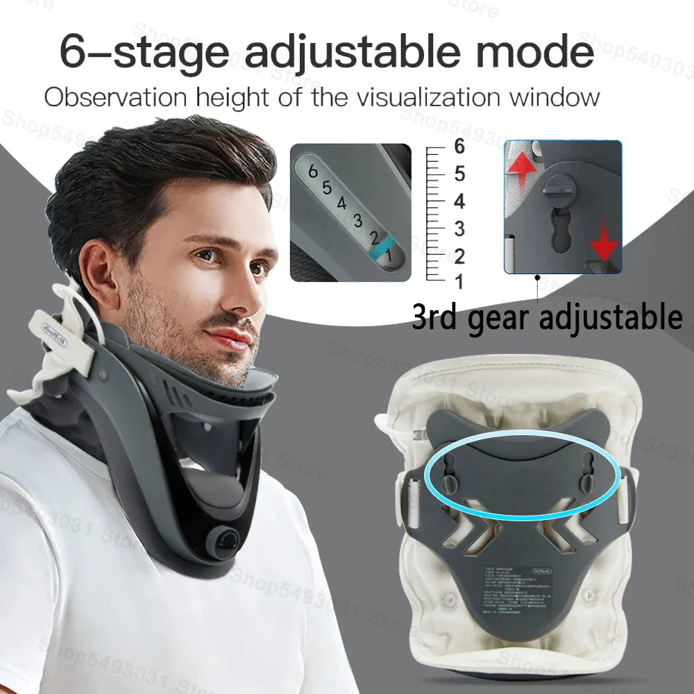 Ergonomic Neck Stretcher Adjustable Cervical Traction Device Neck