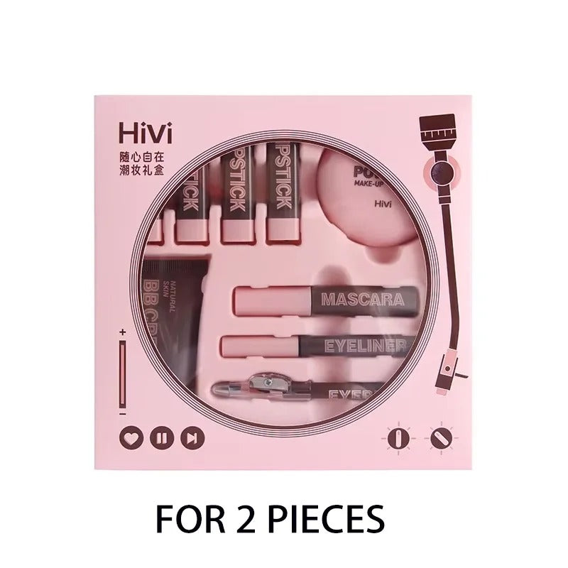 HiVi Makeup Gift Box Powder Glue Record Limited Lipstick